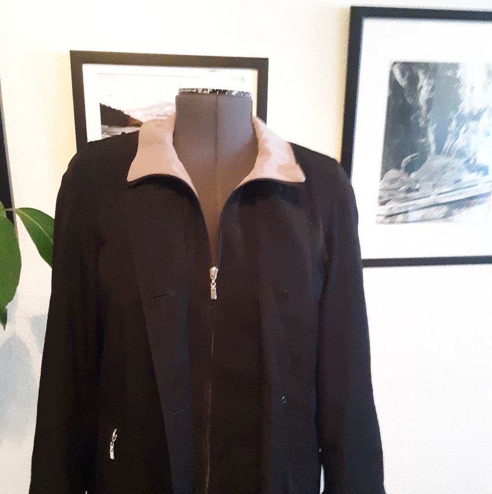 Fleet street black long coat.